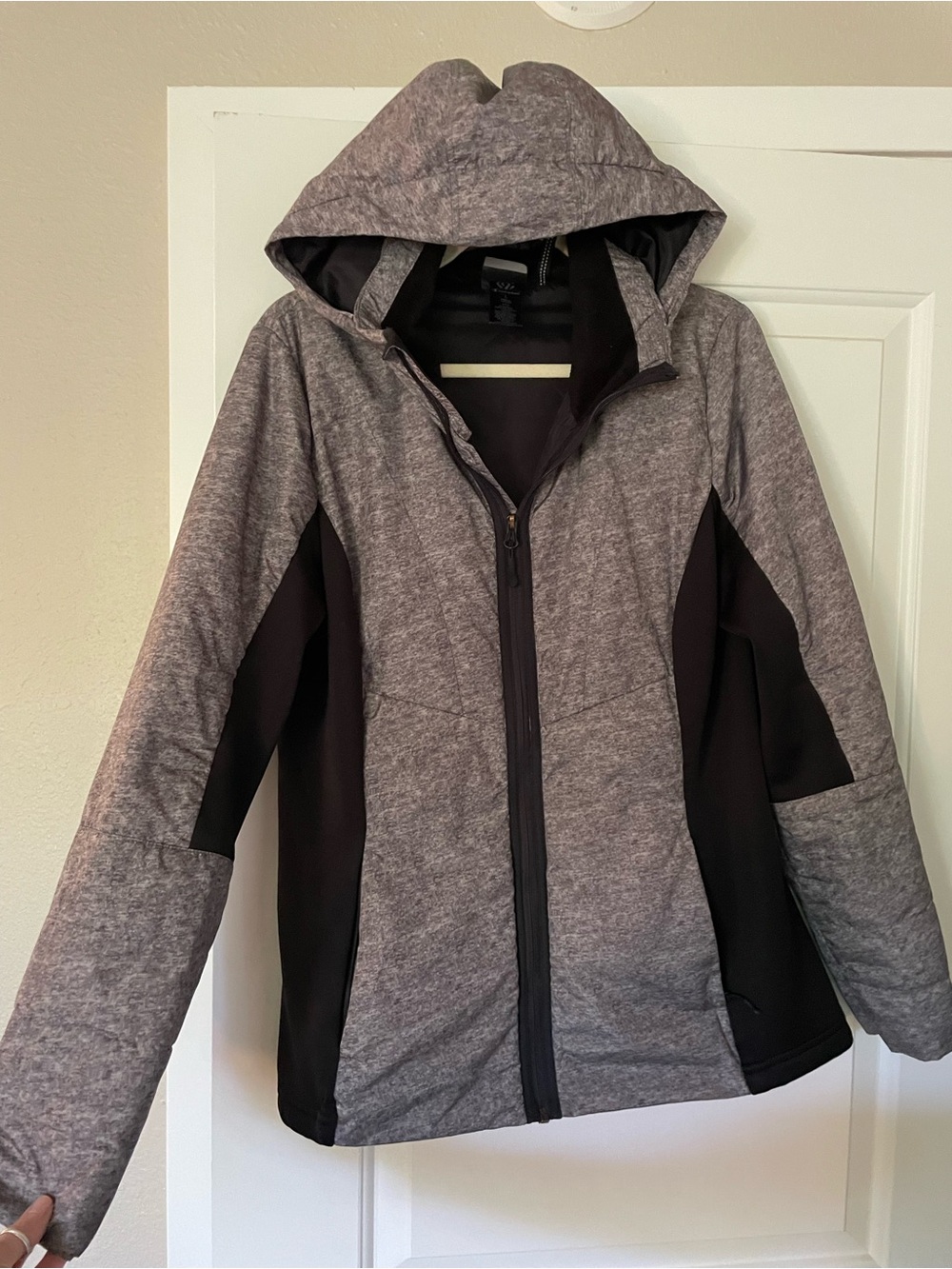 Champion Black and Gray Fleece-Lined Jacket